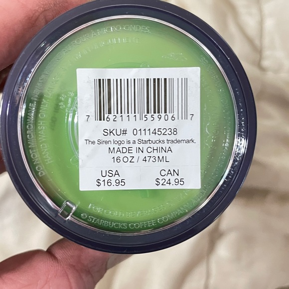 NWT STARBUCKS HALLOWEEN 2023 16oz. glow-n-dark/Sticker Cold Cup BRAND NEW - Picture 3 of 5